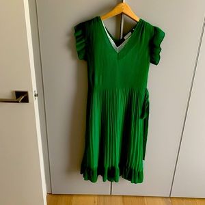 Sandro V neck dress. With white slip